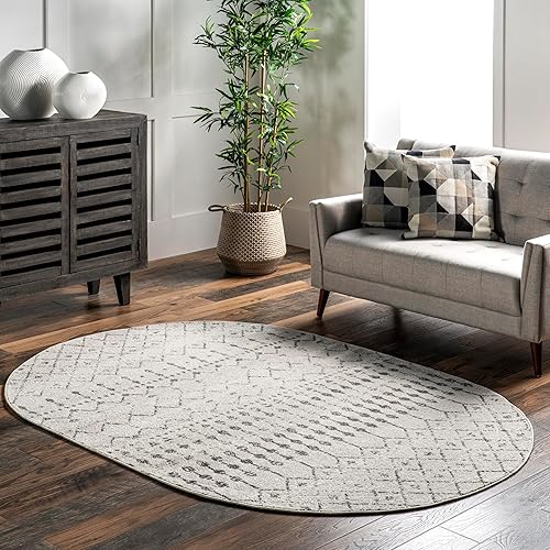 Miniatura 95 de nuLOOM 2x8 Alfombra de Área Blythe Marroquí, Negro y Blanco, Diseño Bohemio Desvanecido, Resistente a Manchas, Para Dormitorio, Comedor, Sala