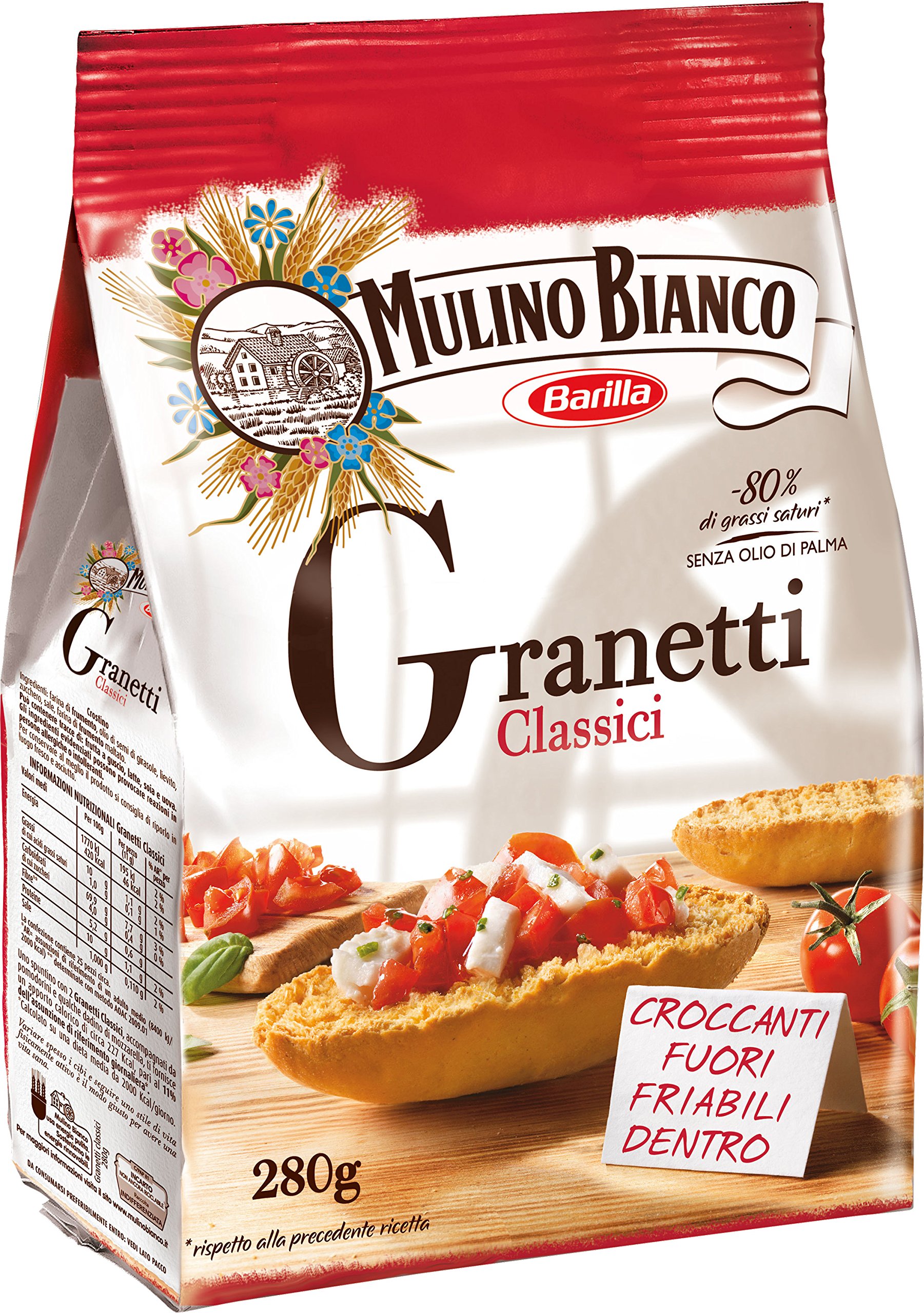 Mulino Bianco - Granetti Dorati - 16 confezioni da 280 g [4.48kg]