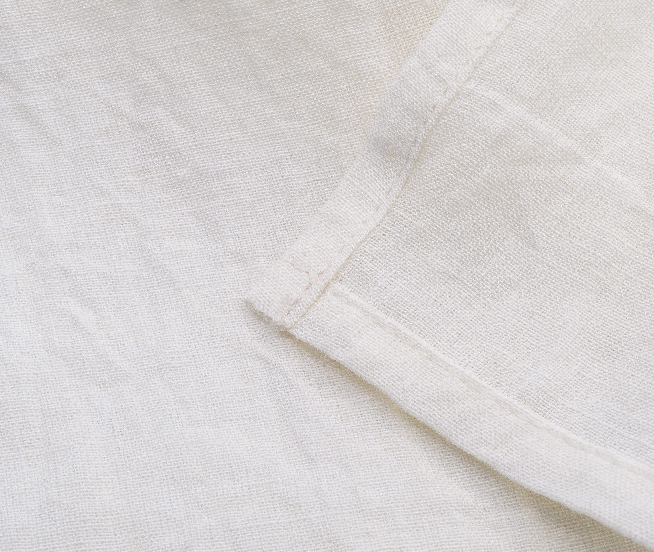 SyuRo - Strofinaccio in lino intrecciato a mano, colore: bianco