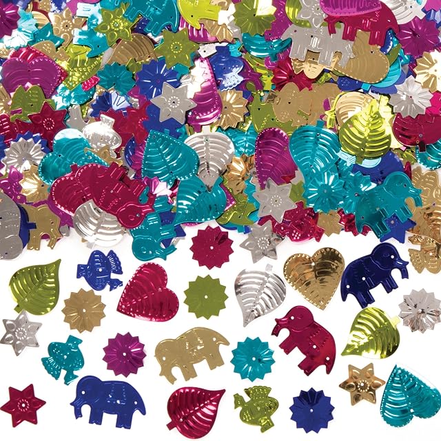 Baker Ross AV640 Lentejuelas grandes, perfectas para decoraciones y manualidades infantiles (pack individual)