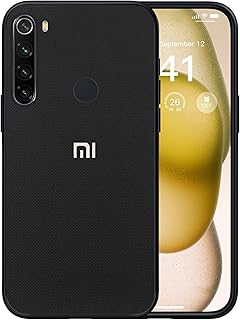 Dl3 Mobilak Compatible with Xiaomi Redmi Note 8 (2019/2021) Case Dual Layer Heavy Duty Cell Phone Protective Cover Shockproof Rugged with Non-Slip Textured - Black