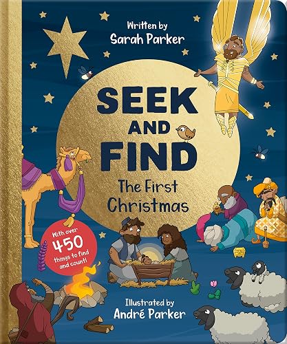 Seek and Find: The First Christmas: With over 450 Things to Find and Count! (Fun interactive Christian book to gift kids ages 2-4)