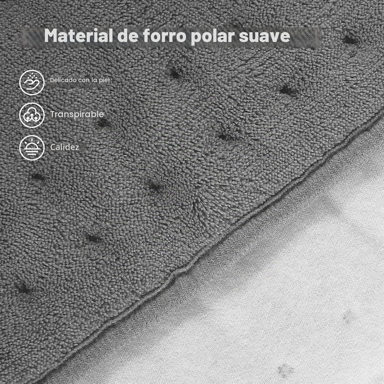Manta Térmica Bajera Eléctrica 150x80 cm, Calientacamas Individual con 10 Niveles de Temperatura, Apagado Automático 1-9h, Lavable a Máquina, Fácil Instalación