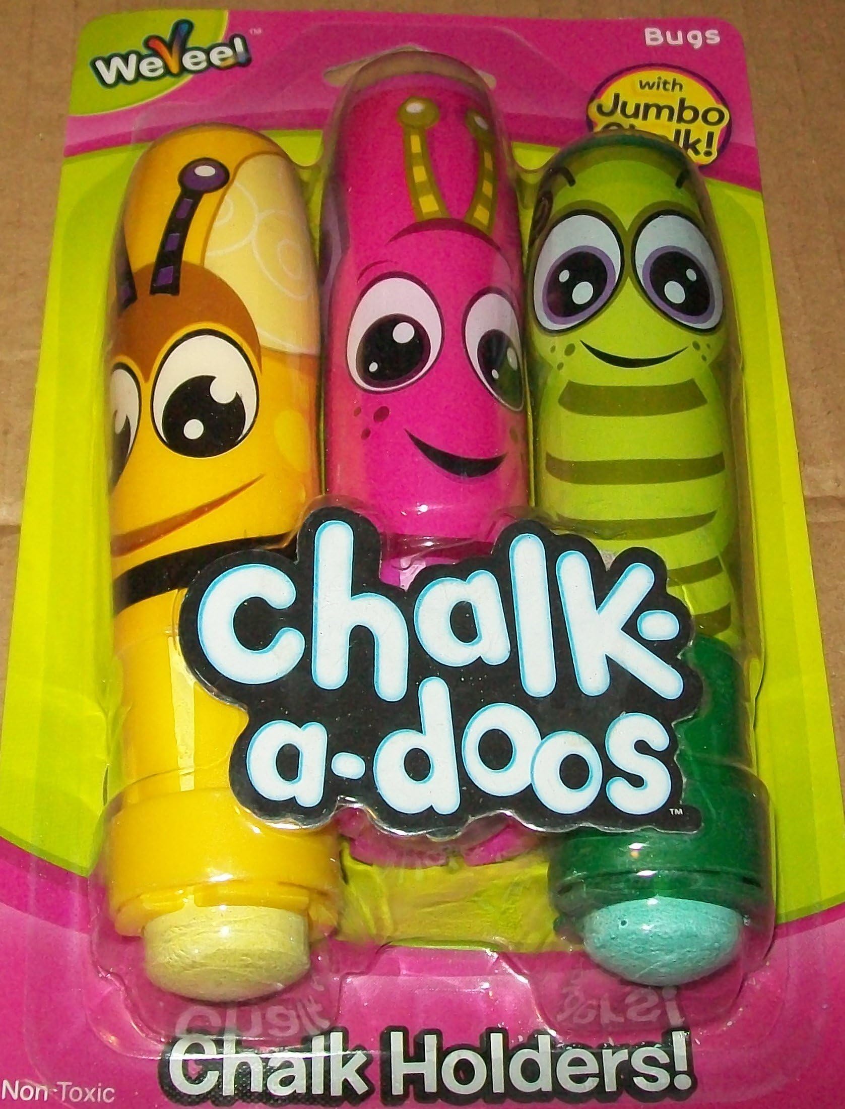 Chalk-a-doos Chalk Holders - Bugs Set