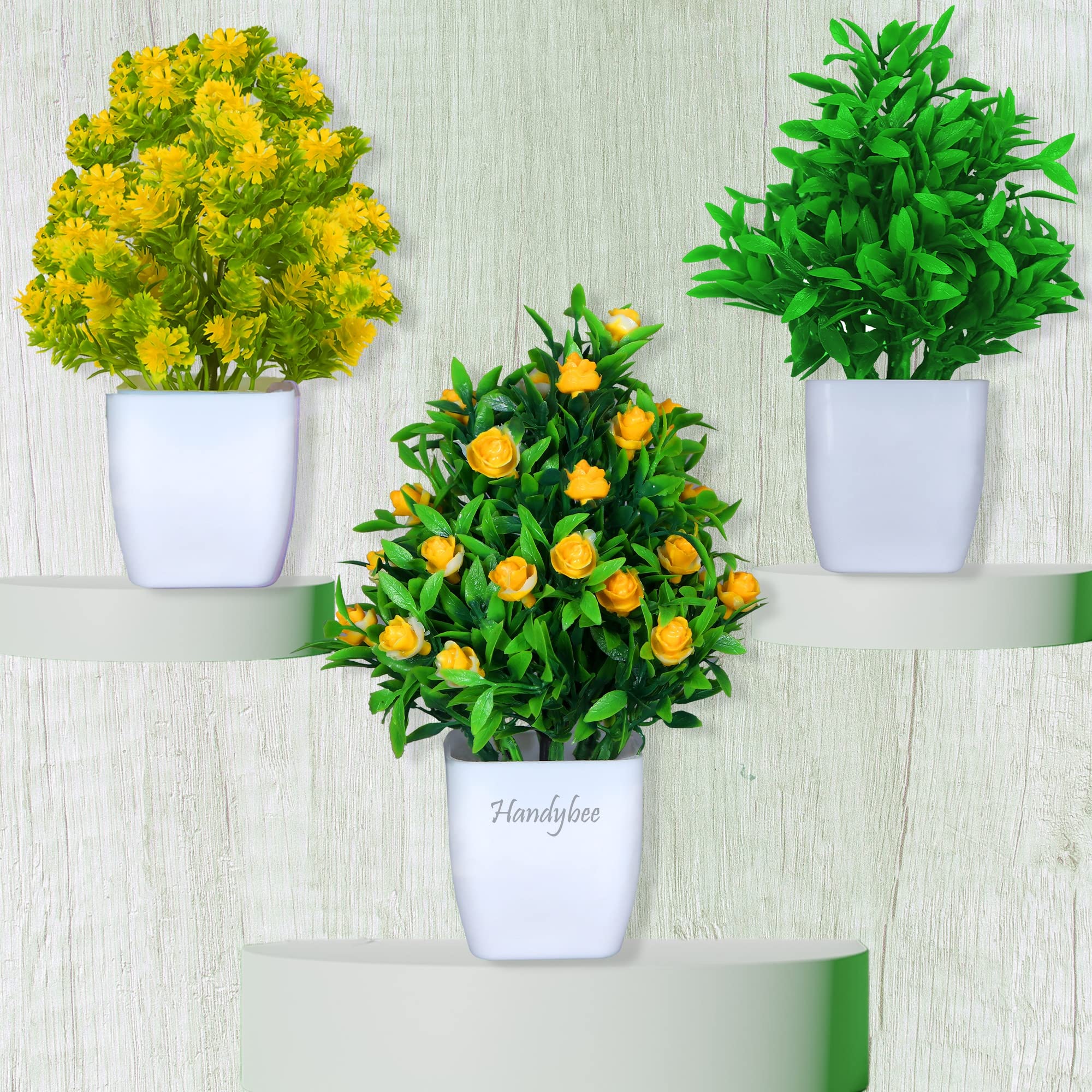 Handybee® Modern Faux Plant Pot (7 inch) | Artificial Plants for Home Decor | Fake Plant for Indoor Decoration | Stylish Housewarming Gift | Perfect for Home, Office, Living Room, Table, Shelf Decor (B0C3BKFYMW) Amazon Price History, Amazon Price Tracker