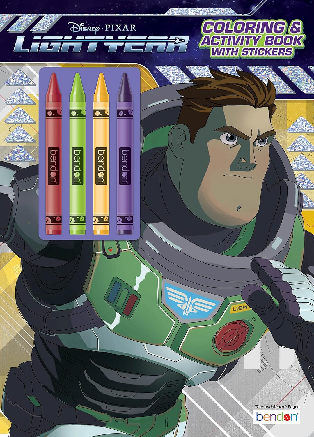 Disney Pixar Lightyear 48 Page Coloring and Activity Book with 4 Crayons 53440      Paperback – Coloring Book, April 26, 2022