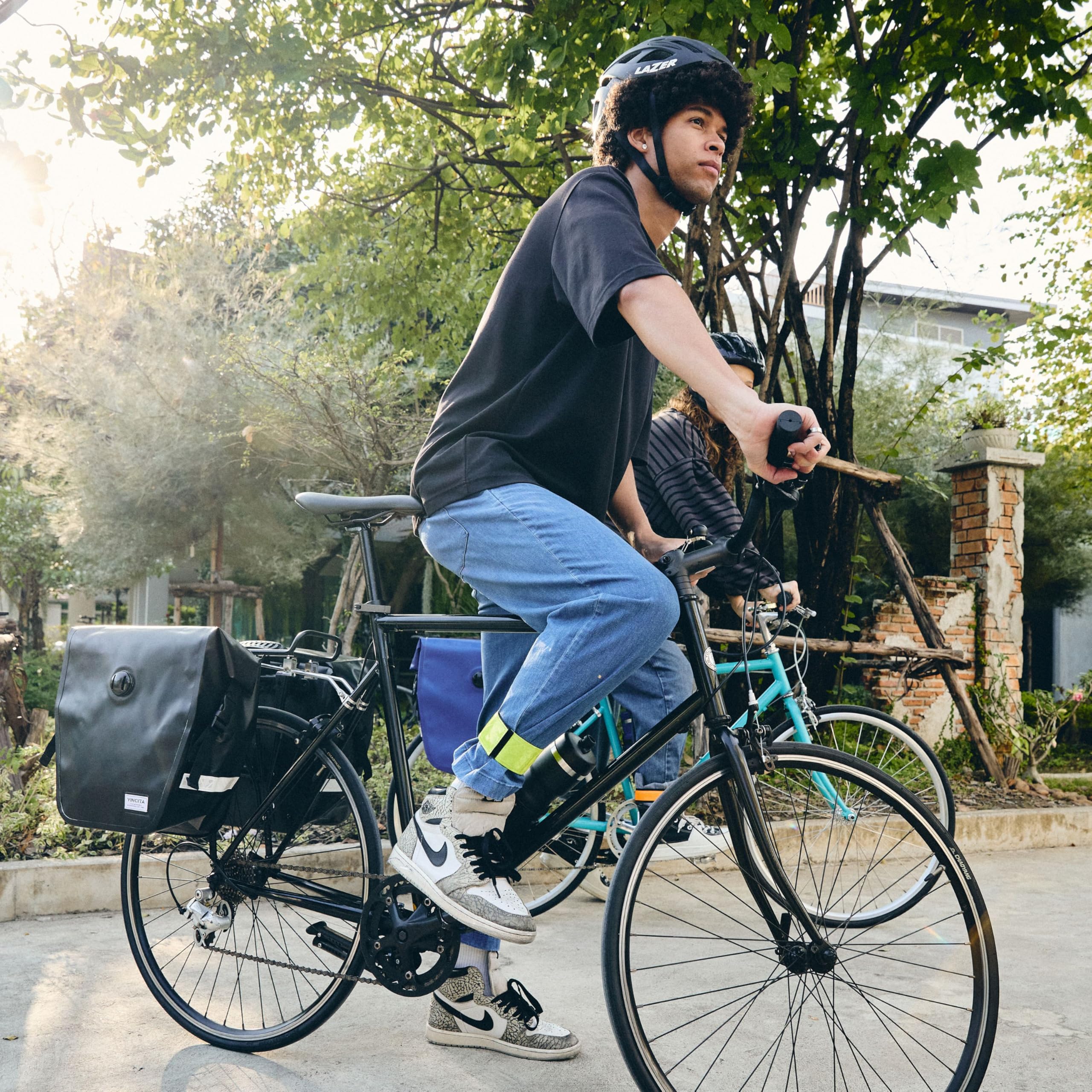 Vincita Triton Wasserdichte Cargo Bag 17L-20L Fahrradtaschen für Fahrrad Zubehör Fahrrad Gepäckträgertaschen (Schwarz)