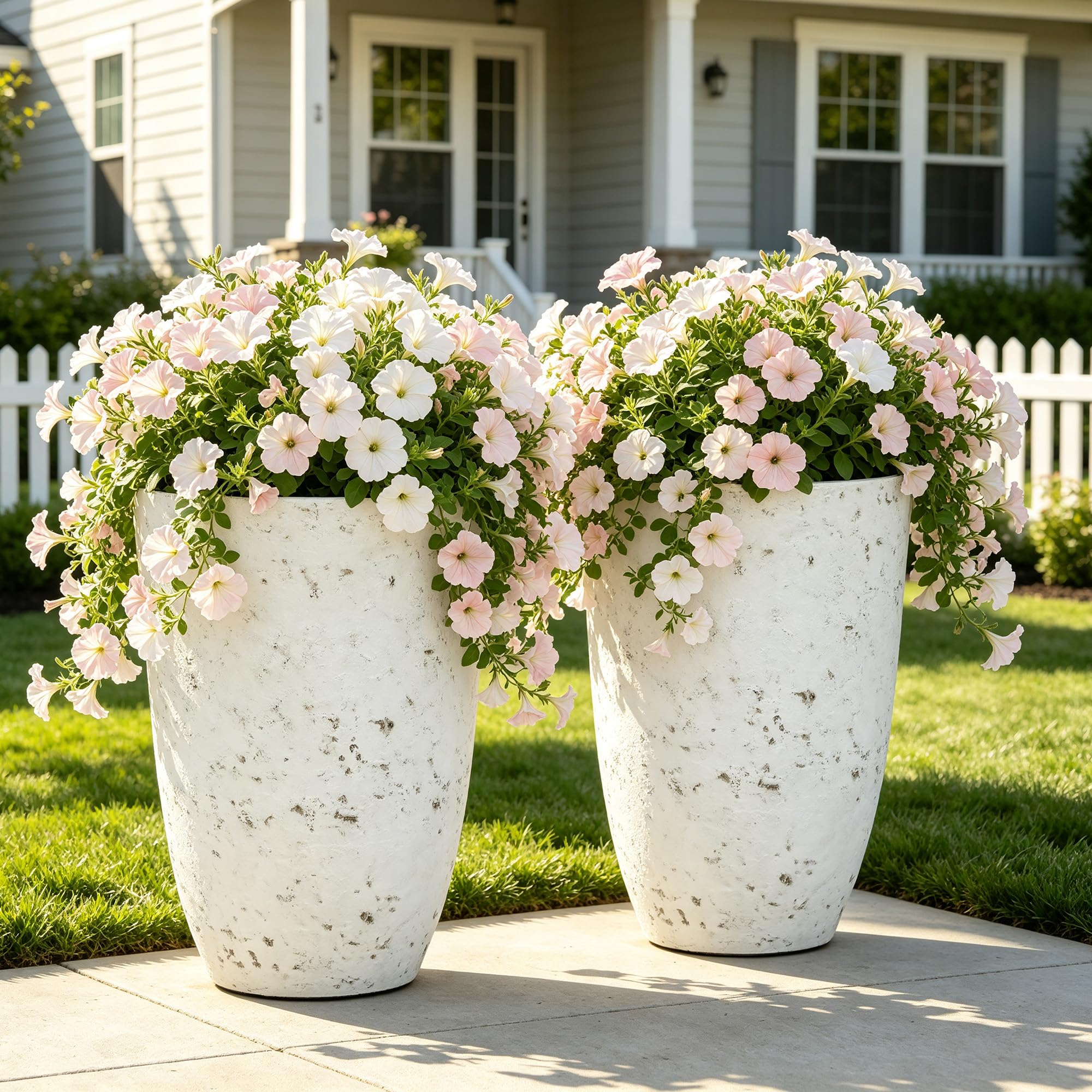 Ultym Faux Birch Bark Planters Set of 2