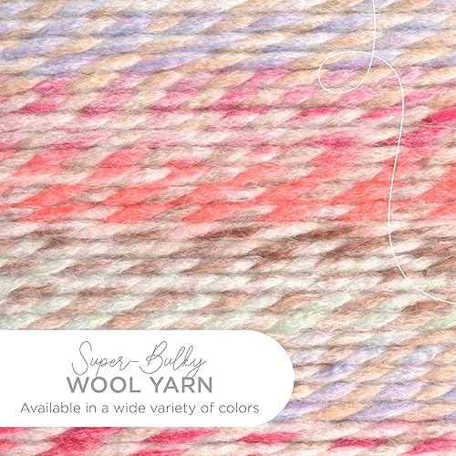 Vista 209 de Lion Brand Yarn Wool-Ease Thick & Quick Yarn - 318.2 ft, Graphite Grafito