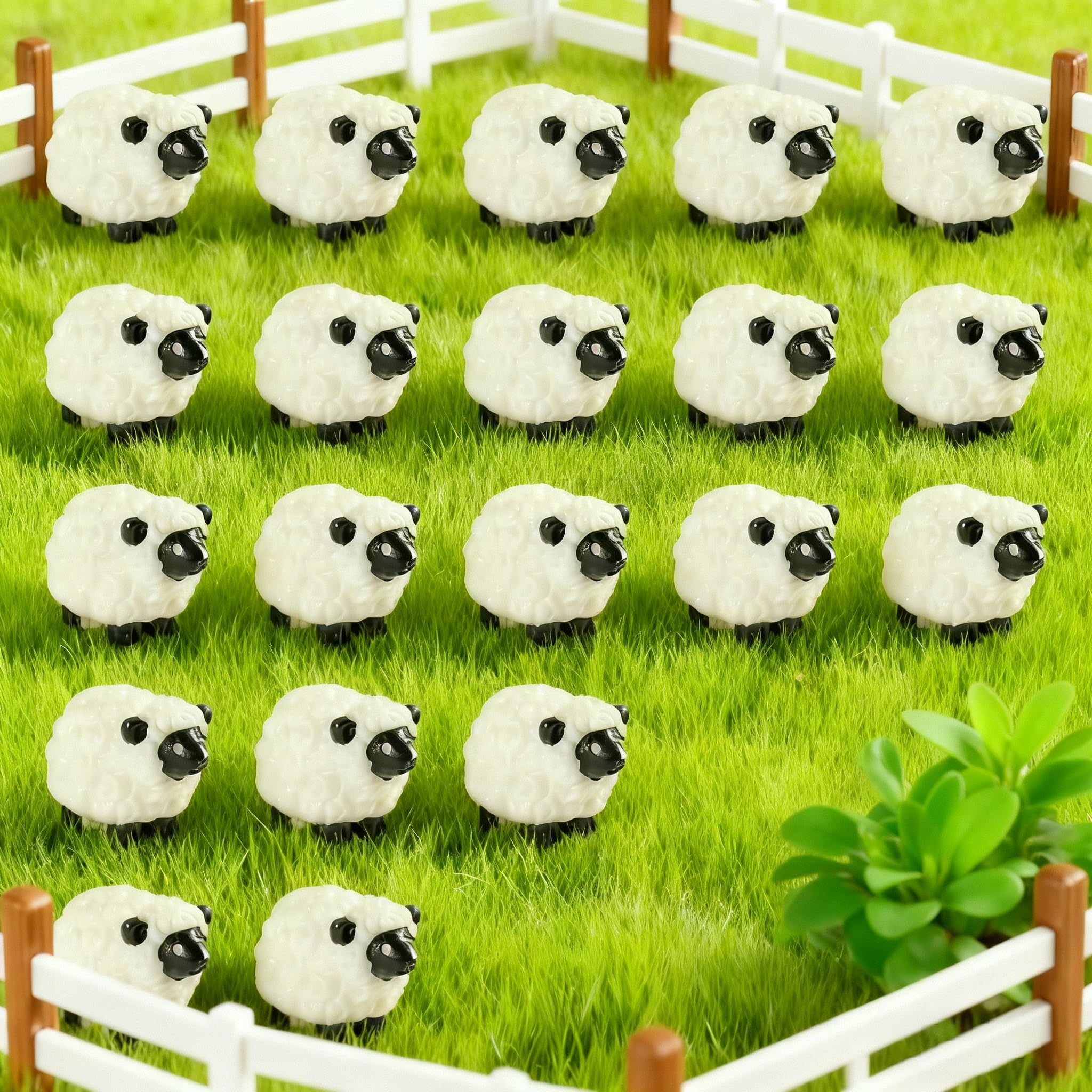 TOYMANY 8 Stuks Schapenfiguren – Merino Schapen, Rammen, Ooien En Lammeren, Handgeschilderd, Realistisch, Van PVC, Voor Kinderen 3-12 Jaar