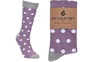 Vibrant and Cozy No Cold Feet Men's Dress Socks: Elevate Your Formal Attire