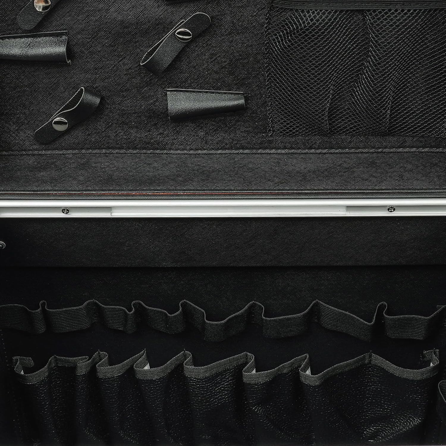 Hairdressing Case, Hairdressing Travel Box Hairdressing Tool Organizer with 2 Mobile Password Locks, Rolling Hairdressing Trolley Stylist Salon Cosmetic Luggage Travel Organizer Tool Box