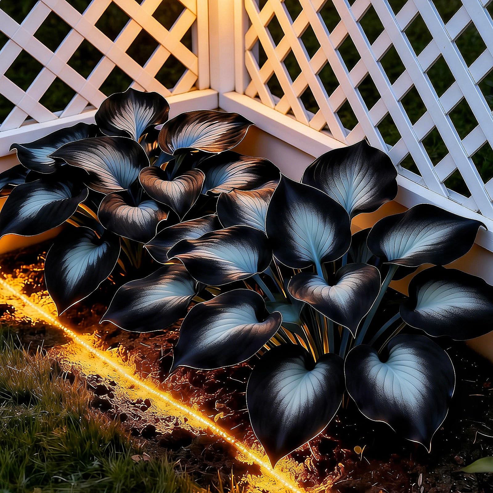 hosta rari Crescita Rapida Bellissimo Giardino Facile Da Mantenere,Perfetta per giardini ombreggiati e bordi di aiuole-15bulbi-i