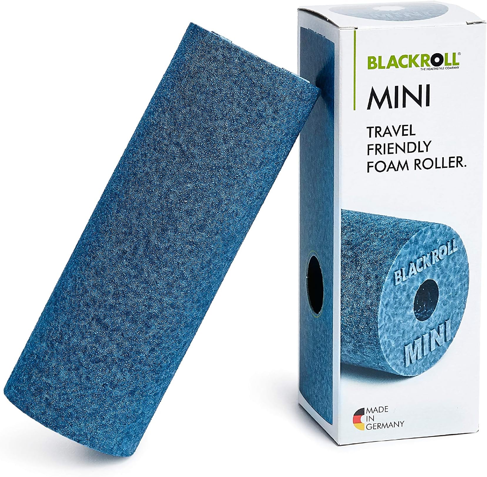 BLACKROLL Mini Small Foam Roller - 6”x 2" Muscle Roller for Back, Physical Therapy, Exercises | Deep Tissue Massager for All Body Types | Massage Roller for Back, Pilates, Yoga, Stretching - Blue