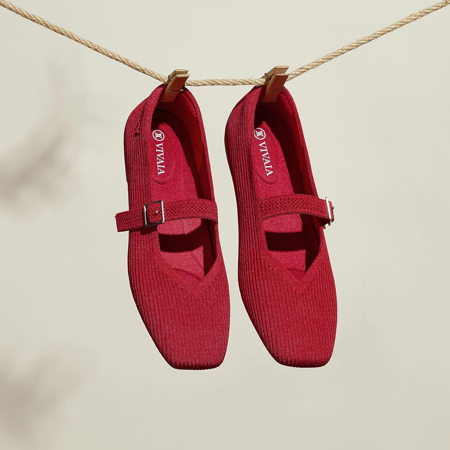 VIVAIA Women's Margot Mary Jane Square-Toe Ballet Flats - Image 9