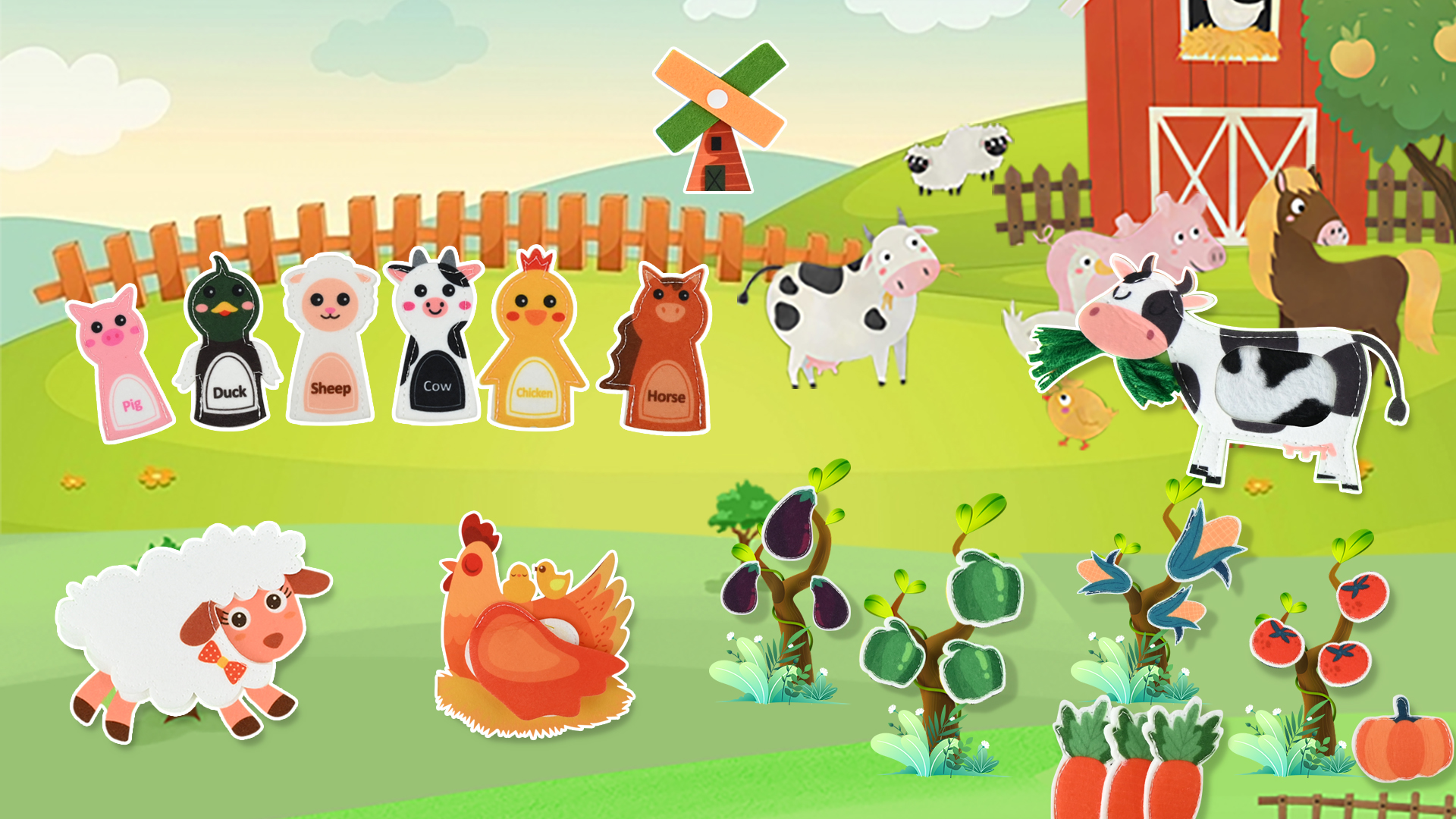 FarmiBook - Livre D'activités Montessori Sur La Ferme | Jouet éducatif Pour Enfants 1-3 Ans