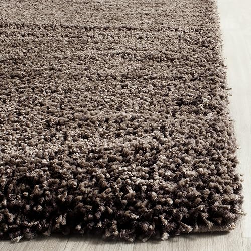 Miniatura 4 de Safavieh - Alfombra de área de 8 pies 6 pulgadas x 12 pies, marrón, sin pelusa, fácil cuidado, 2 pulgadas de grosor, pzonas de alto