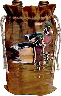 Wine Bag - Wood ducks, George C. Reifel Bird Sanctuary, British Columbia, Canada. Artwork Wolfe - Ducks