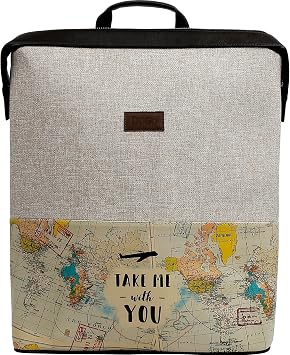 DOGO Slim Backpack for Women - Unique Design and Vegan Leather Laptop Work Travel Backpacks, Take Me With You