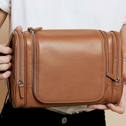 Miniatura 2 de Leatherology Cognac - Artículos de aseo con múltiples bolsillos