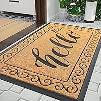 Vista 74 de Yimobra Tapete de bienvenida para interiores y exteriores, impermeable, resistente, para puerta delantera, entrada exterior, extra resistente