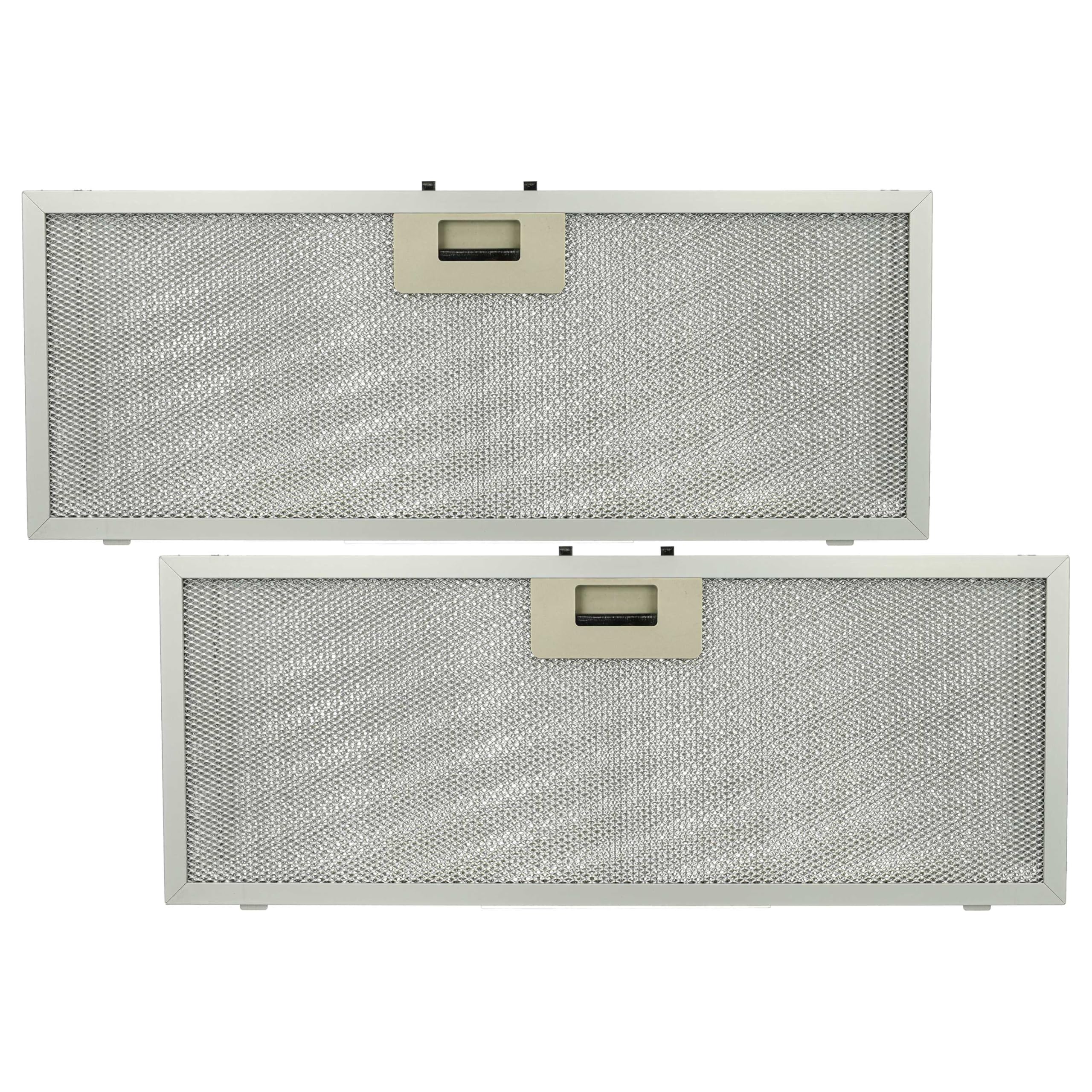 vhbw 2x Filter Metallfettfilter Ersatz für Bauknecht 481248058314 für Dunstabzugshaube - 45,9 x 17,7 x 0,85 cm, Metall