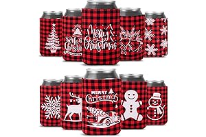 Whaline Christmas Can Coolers - Festive Cheer for Your Holiday Drinks