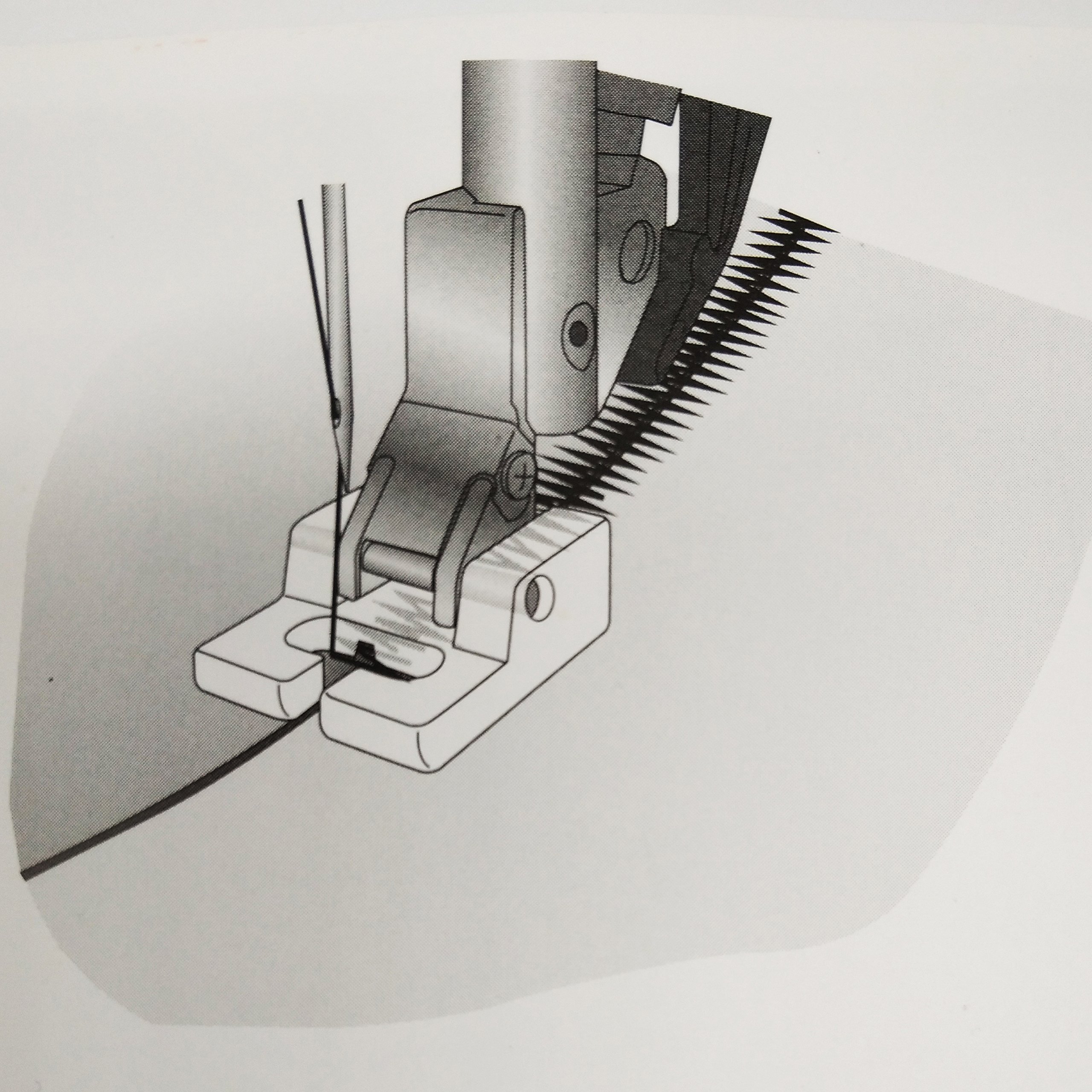 HONEYSEW Presser Foot for Pfaff Household Sewing Machine (Applique Foot)