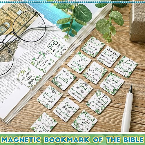 Miniatura 2 de 96 marcadores magnéticos cristianos para mujeres, marcadores de versículos de la Biblia, escrituras religiosas, suministros de iglesia inspiradores,