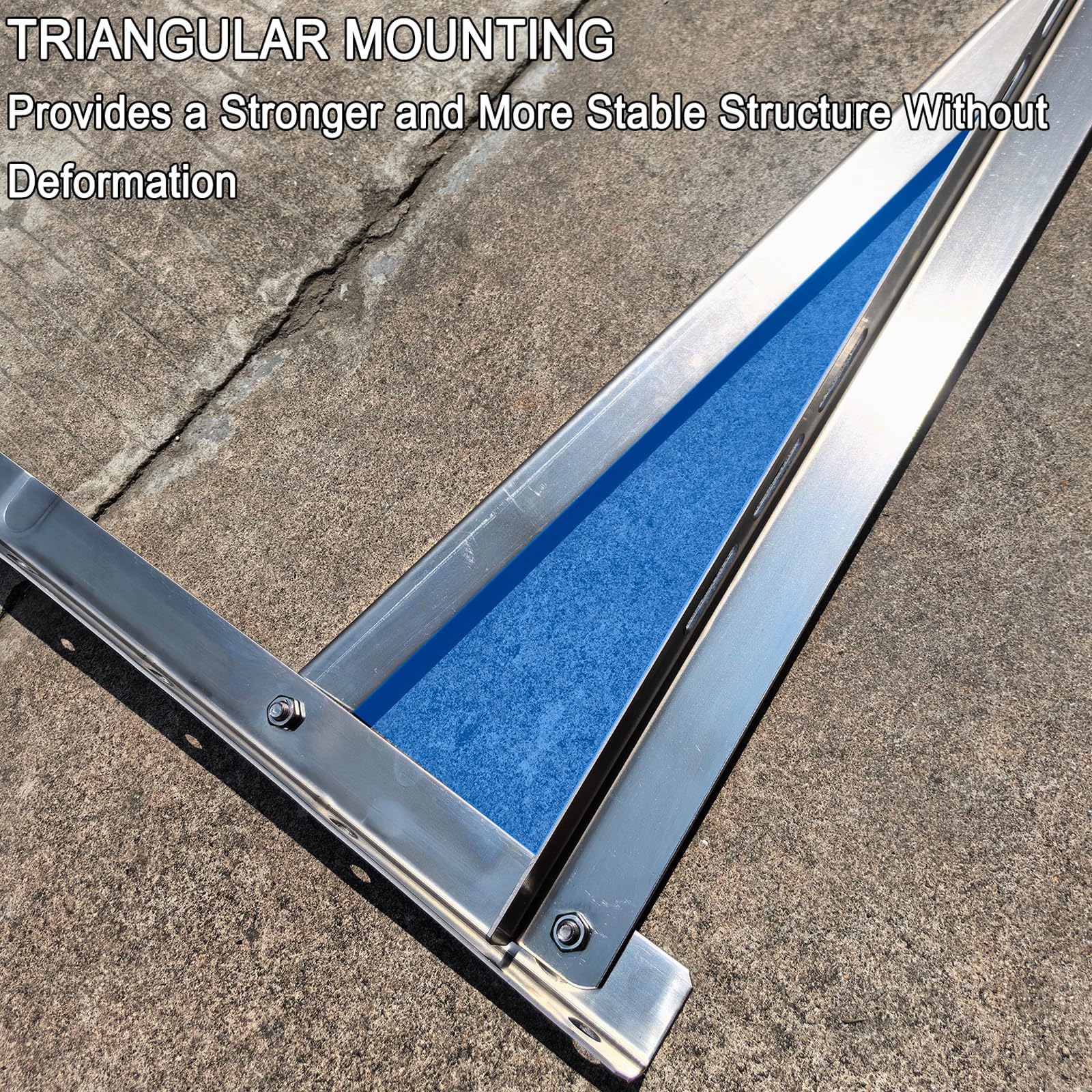 Staffe Condizionatore Esterno in Acciaio Inox 304, kit Installazione Climatizzatore, Staffe a L per Unità AC, per Condizionatori da 2,6-13,2 KW(80x50x60cm/31x20x24in)