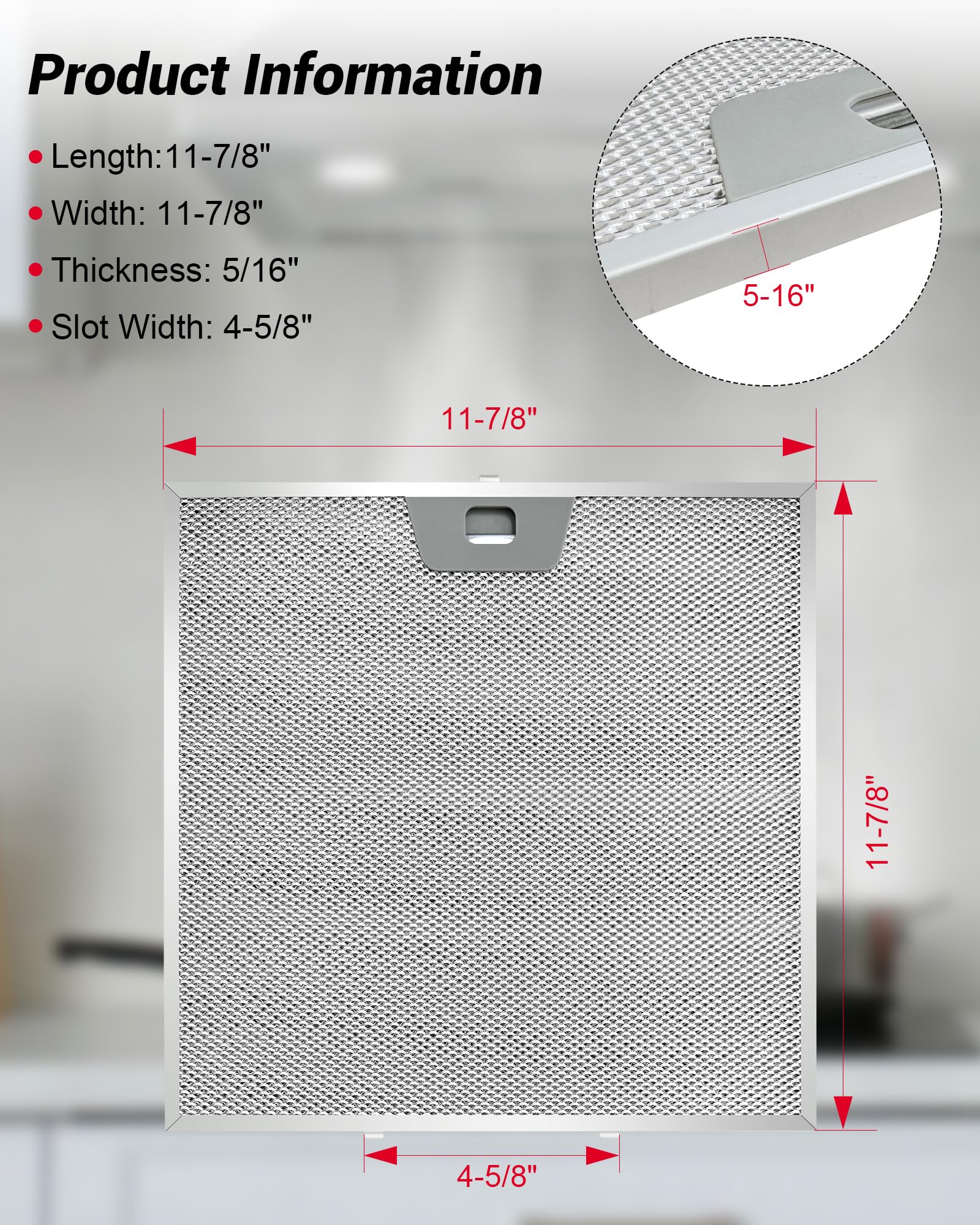 2 filtros de grasa para campana extractora WB02X24872 compatibles con GE JVW5301EJ1ES JVW5301SJ1SS JVW5301BJ1TS JVW5301FJ1DS JVW5301EJ2ES, aproximadamente 11-7/8 x 11-7/8 pulgadas