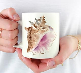 Snäckskal kaffemugg hållbar tekopp unik drickkopp nyhet present till syster mamma årsdag firande 330 ml