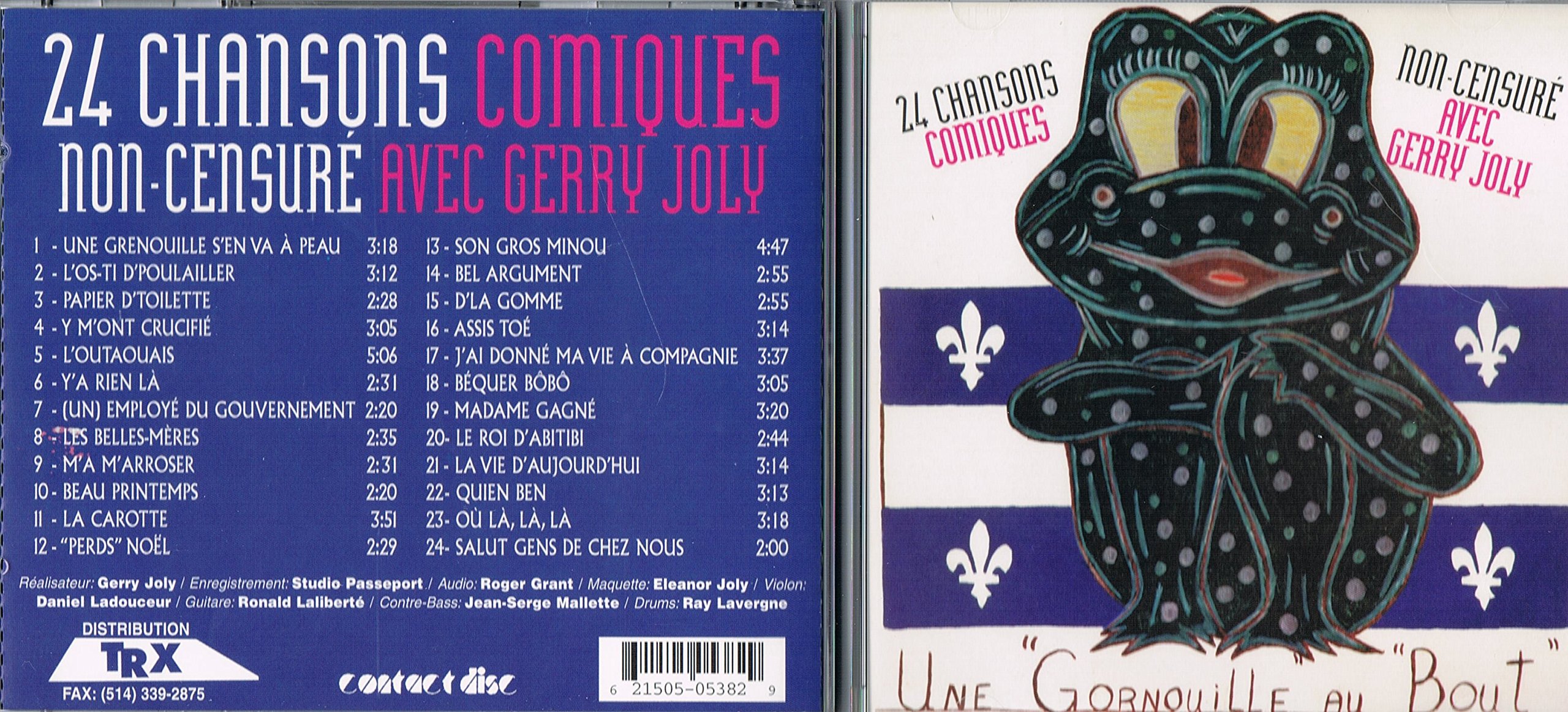 24 Chansons Comiques-Non-Censure [Audio CD] Gerry Joly and Variés
