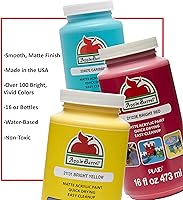 Vista 4 de Apple Barrel Paint Acrylic, 16 oz, Nutmeg Brown Nuez moscada marrón