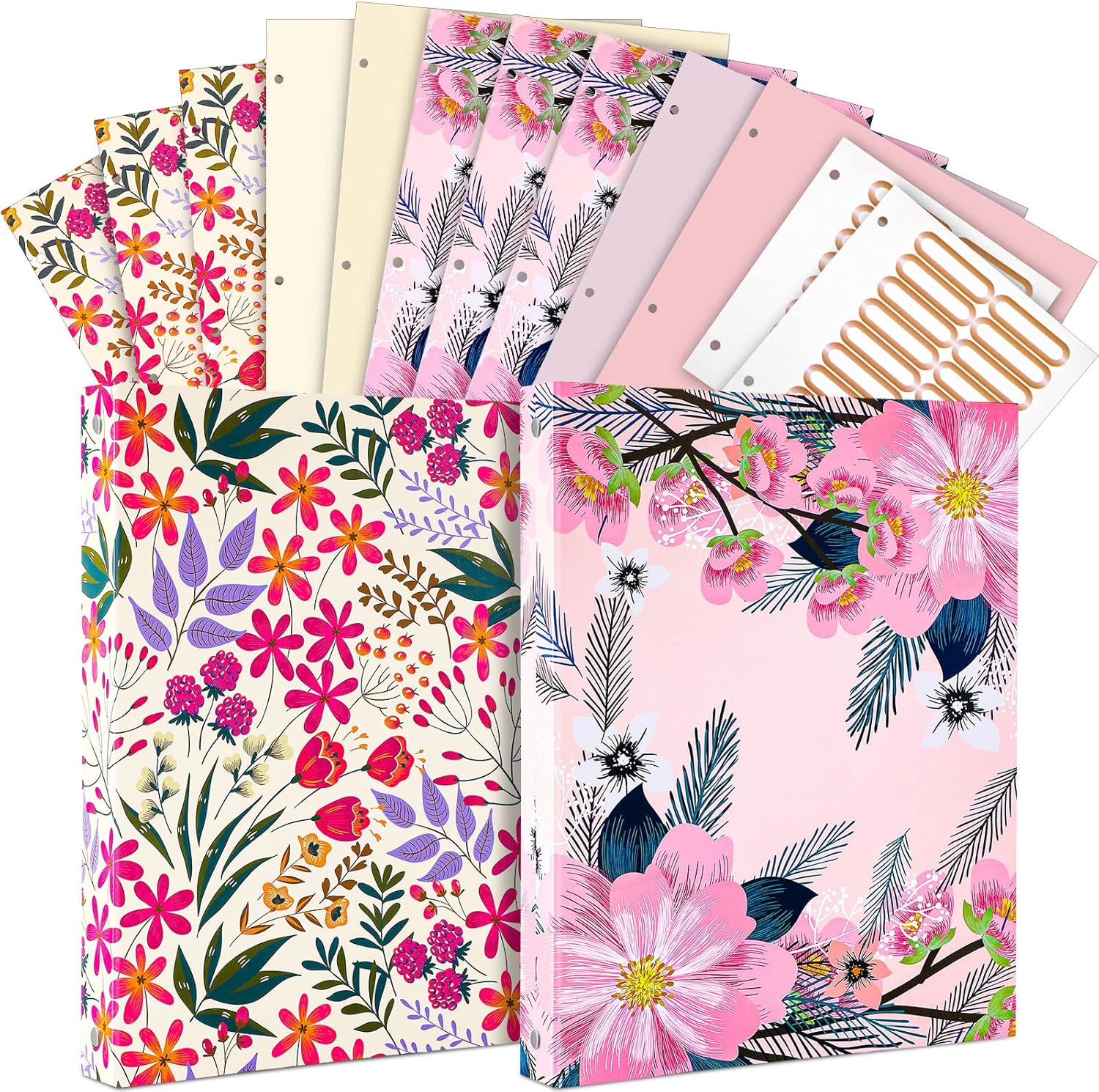 2 Pieces 3 Ring Binder Cute Binders 1 Inch Marble Binder