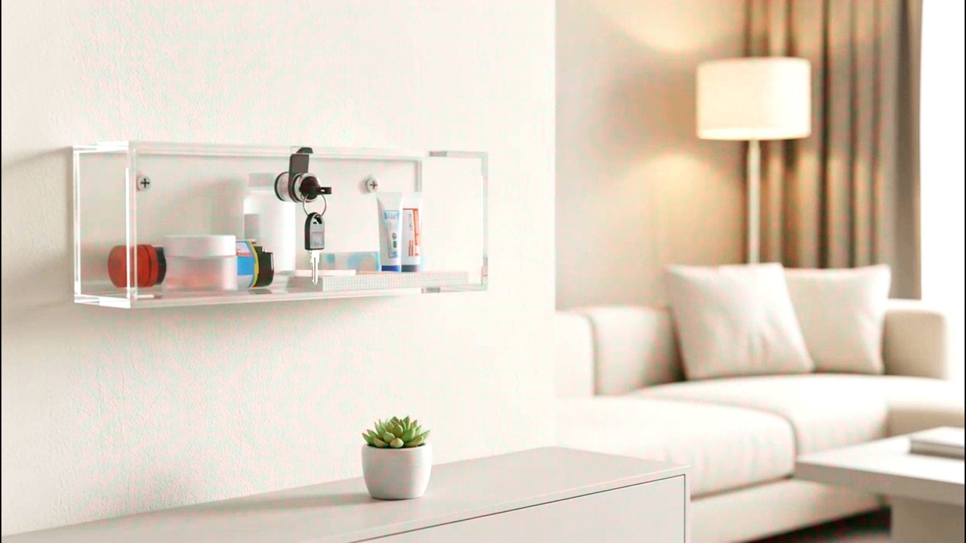 Amazon.com: Wonderjune Refrigerator Medicine Lock Box with Keys