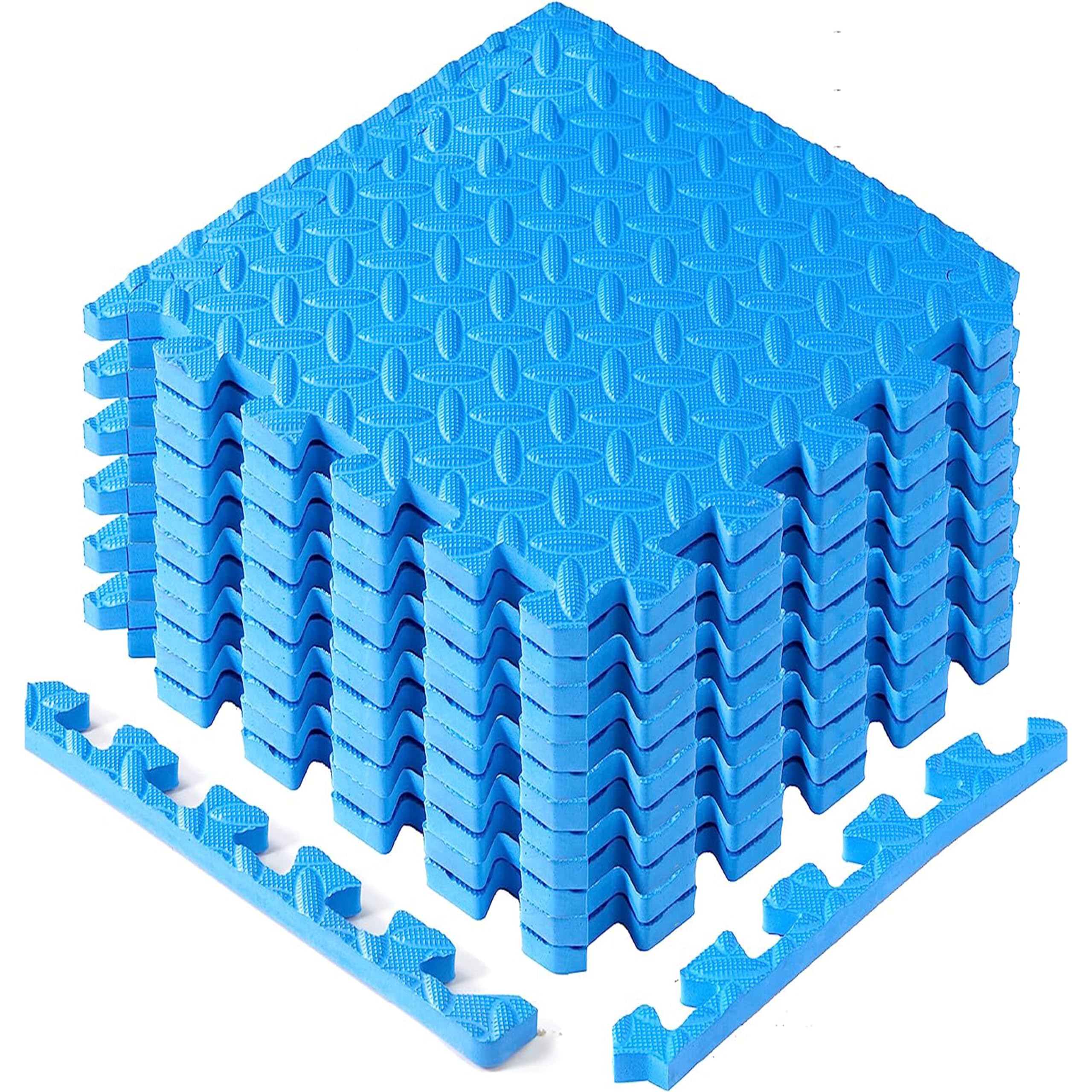 Yes4All Interlocking Foam Mats for Gym Exercise Equipment โ (30cx30cm Each Tile - Pack of 12 Tiles For 1 Square Meter) Eva Interlocking Floor Tiles