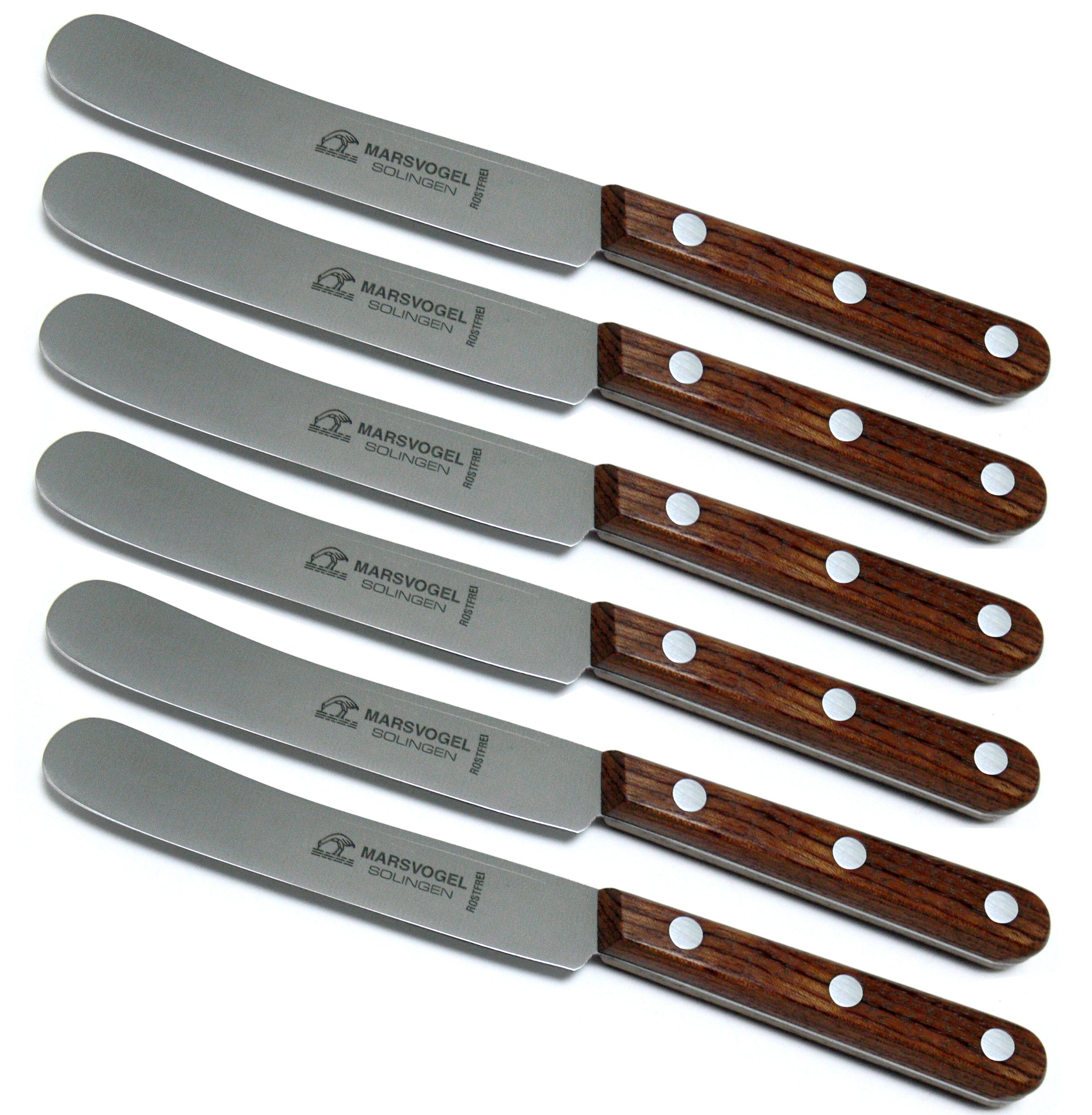 Bubinga Marsvogel Solingen # 82 46 01 6 Piece Buckled Solingen Thin Blad Not Stainless, Extra Polished