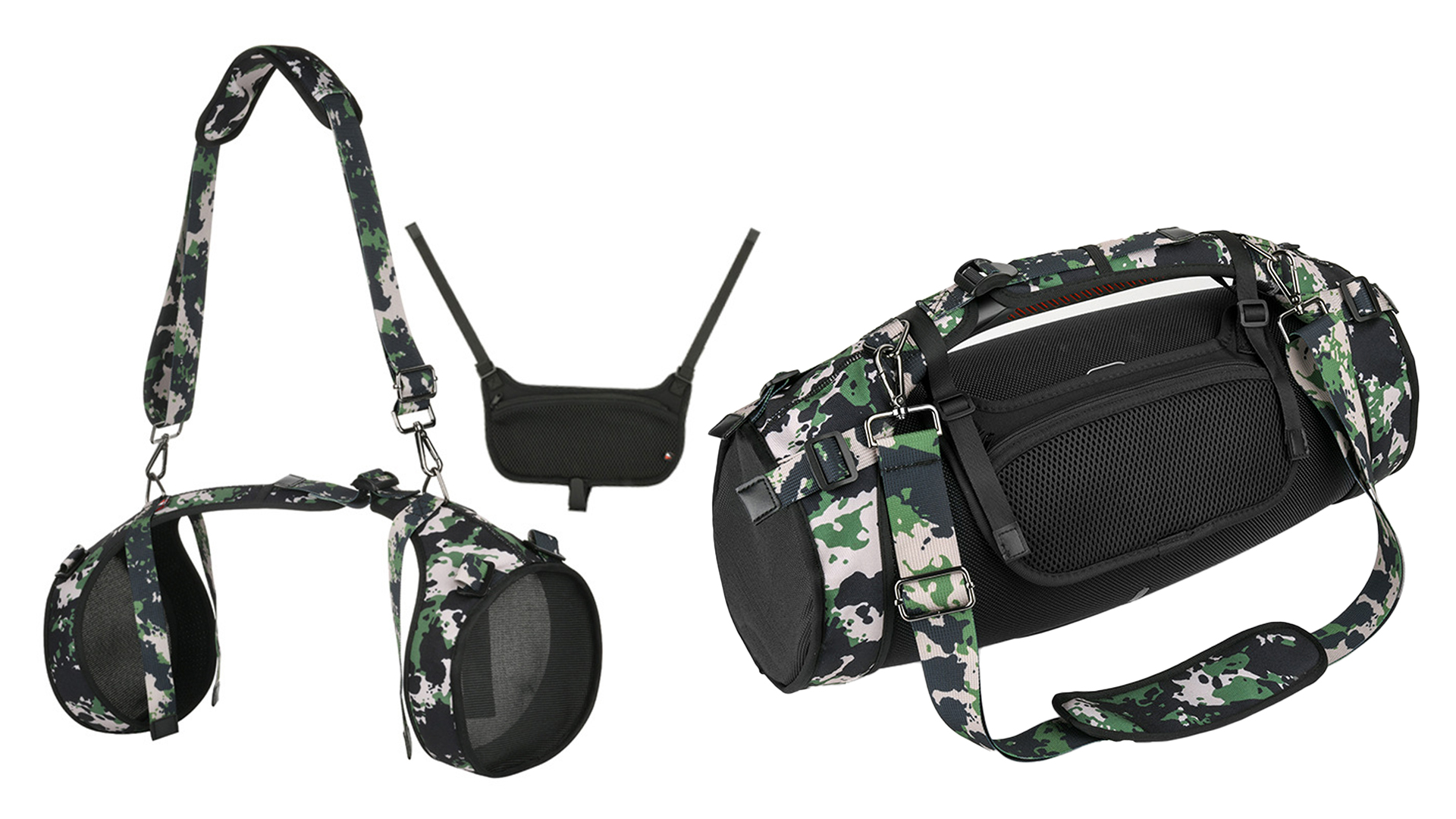 Tracolla Protettiva Per JBL Boombox 3 E 2 - Custodia Viaggio Impermeabile Con Porta Accessori - Foto 3