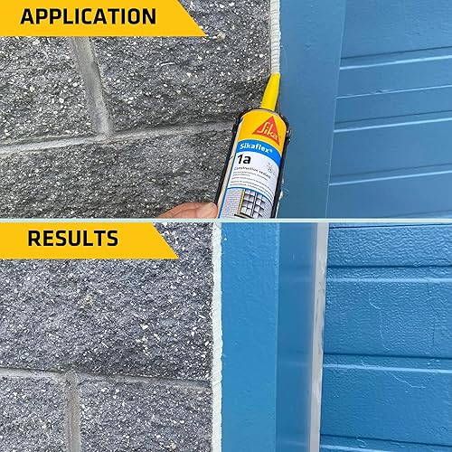 Miniatura 3 de AWF PRO Sikaflex 1a Kit - Sellador de hormigón y mampostería de poliuretano para superficies verticales y horizontales, Sikaflex 1a 10 oz (12)