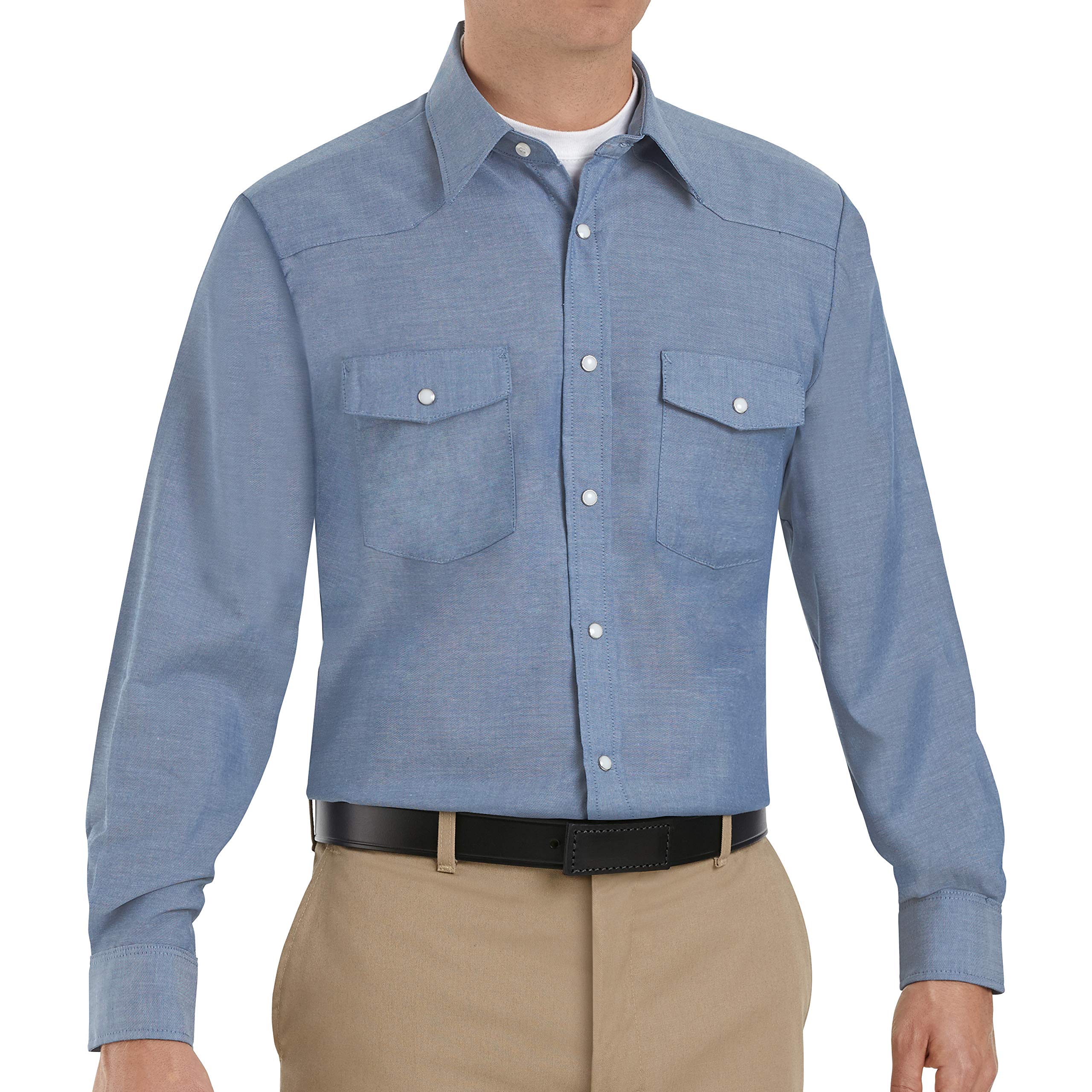 Red Kap Men's Deluxe Western Long Sleeve Style Shirt