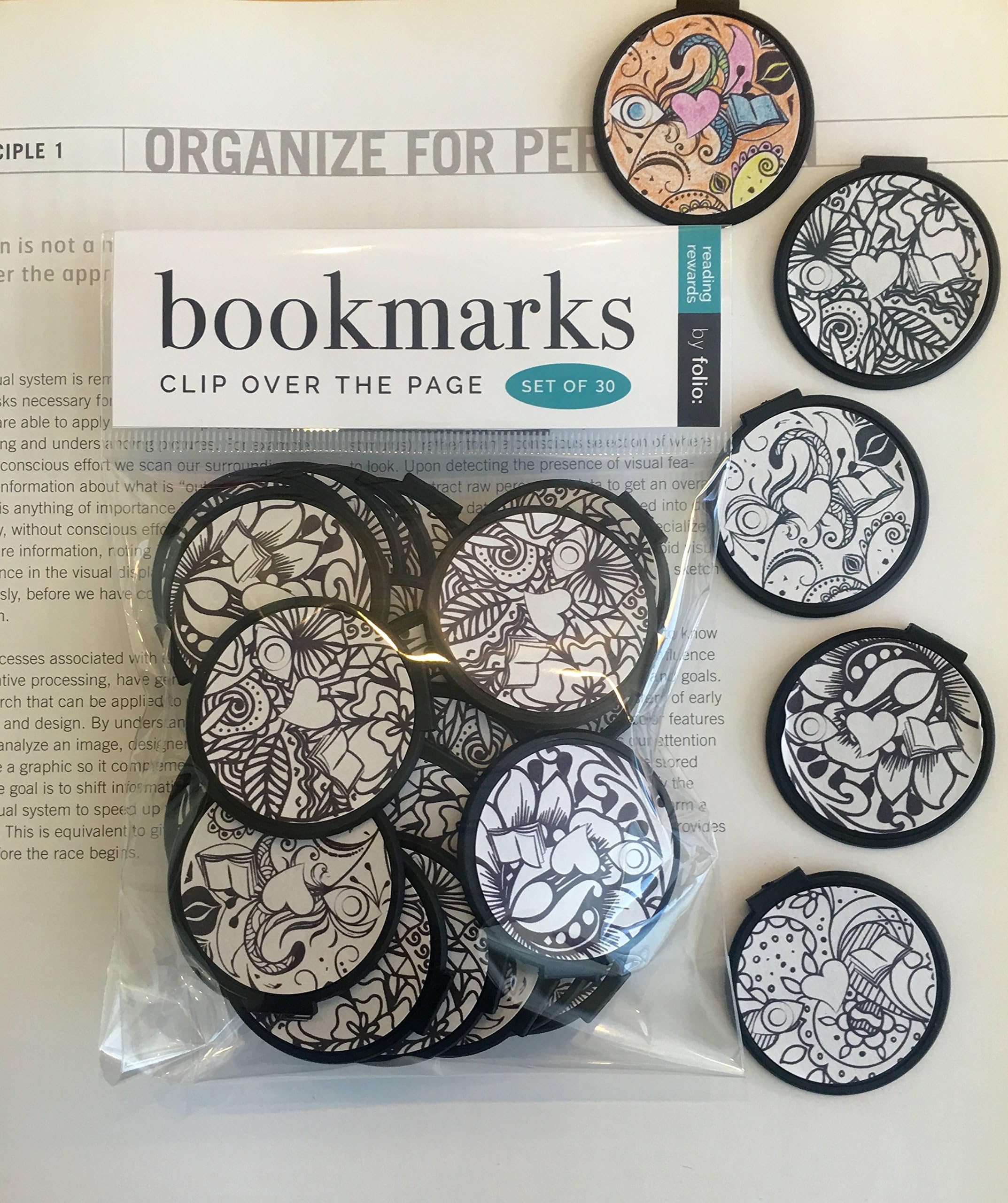 Color Your OWN Bookmarks - Set of 30 - Color ME - I Heart Books Bulk Bookmarks for Kids Girls Boys Teens. Perfect for Gifts - Student Incentives – Birthday Party Favors – Reading Incentives