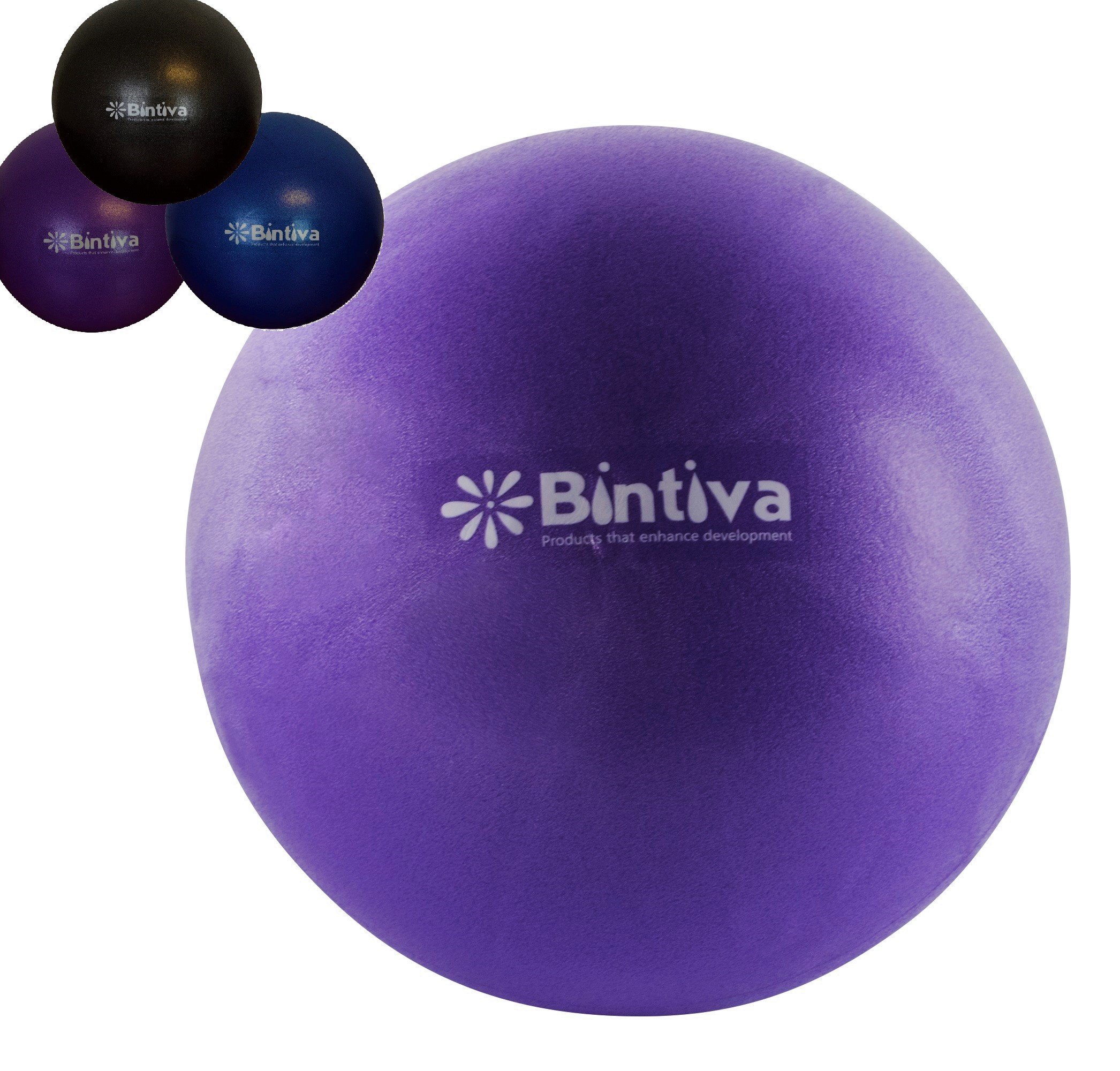 bintivaMini Pilates Ball 7-9 Inch Stability Ball Used for Exercise Yoga Pilates and Therapy