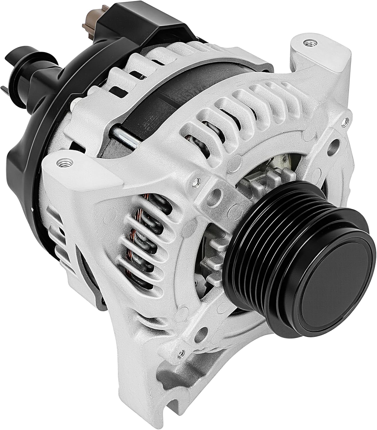 150A SCITOO Alternator New for Ford for Mustang 4.6L 2009-2010 12V CW S6 Pulley Class Ref: 11526 104210-5840, TN104210-5840 9R3Z-10346-B 11526 12983 2101200 AL7787X 9R3T10300BA 9R3Z10346B 1042105840