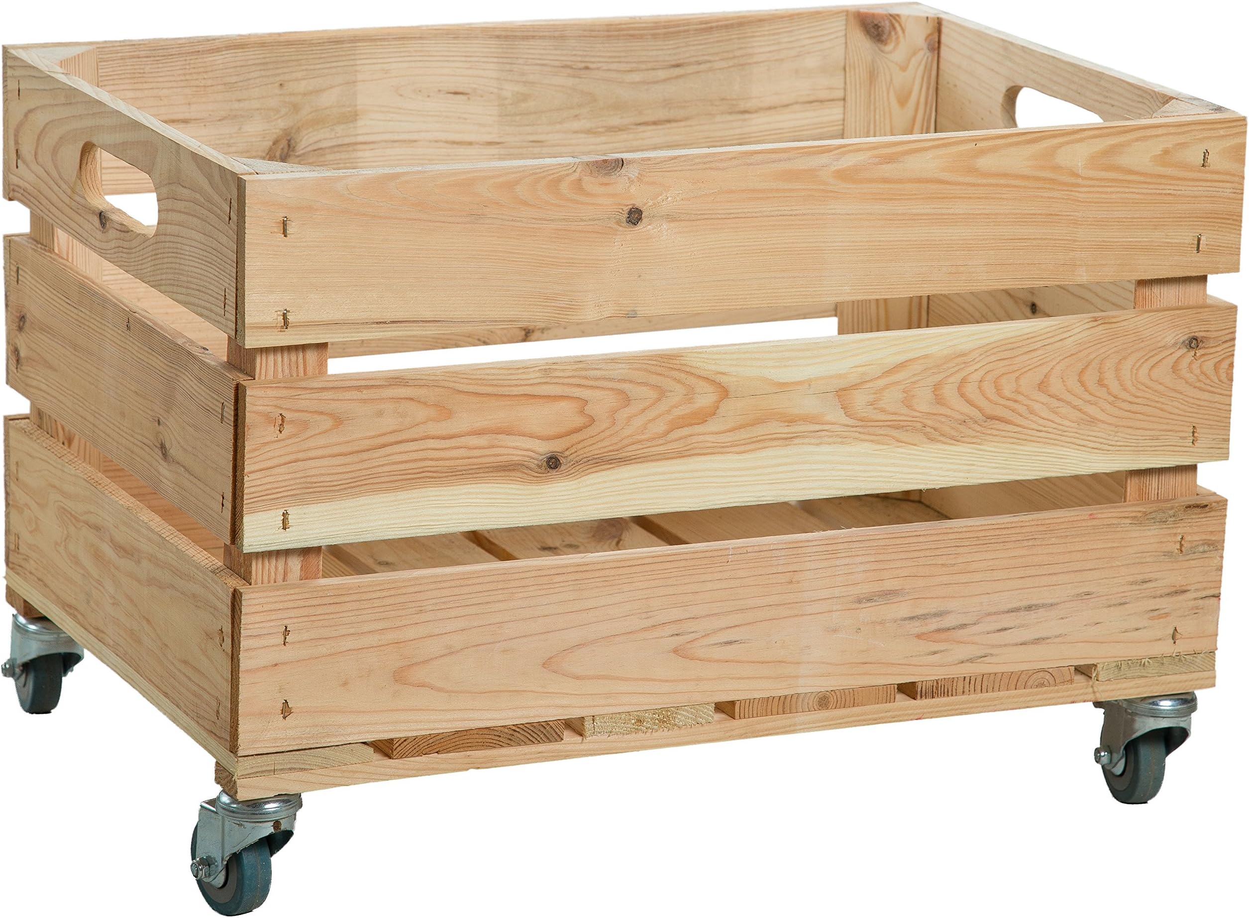 Kistenkolli Altes Land Caisse à fruits stable avec roulettes, caisse Kistenkolli Altes Land Caisse à fruits stable avec roulettes, caisse