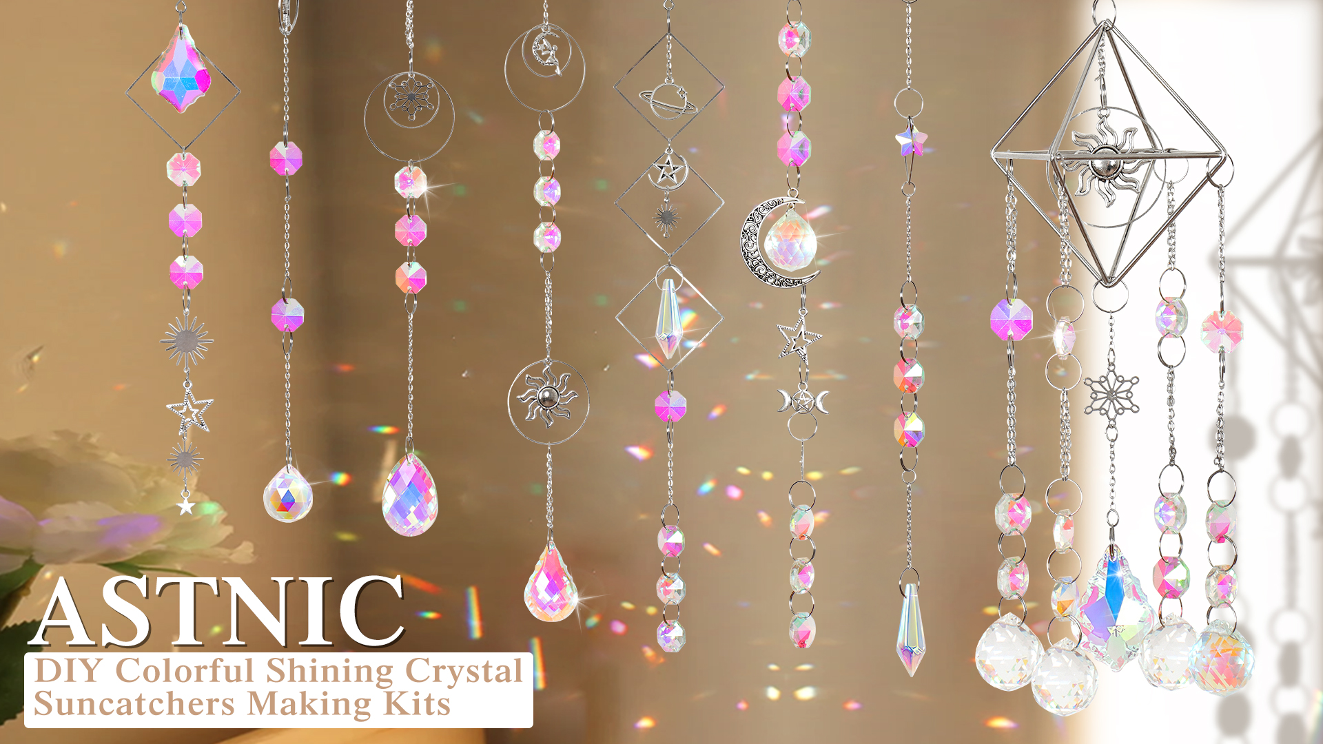 NBEADS Kit De Chaîne De Suspension Pour Vitrail, 10 Pcs Chaîne De