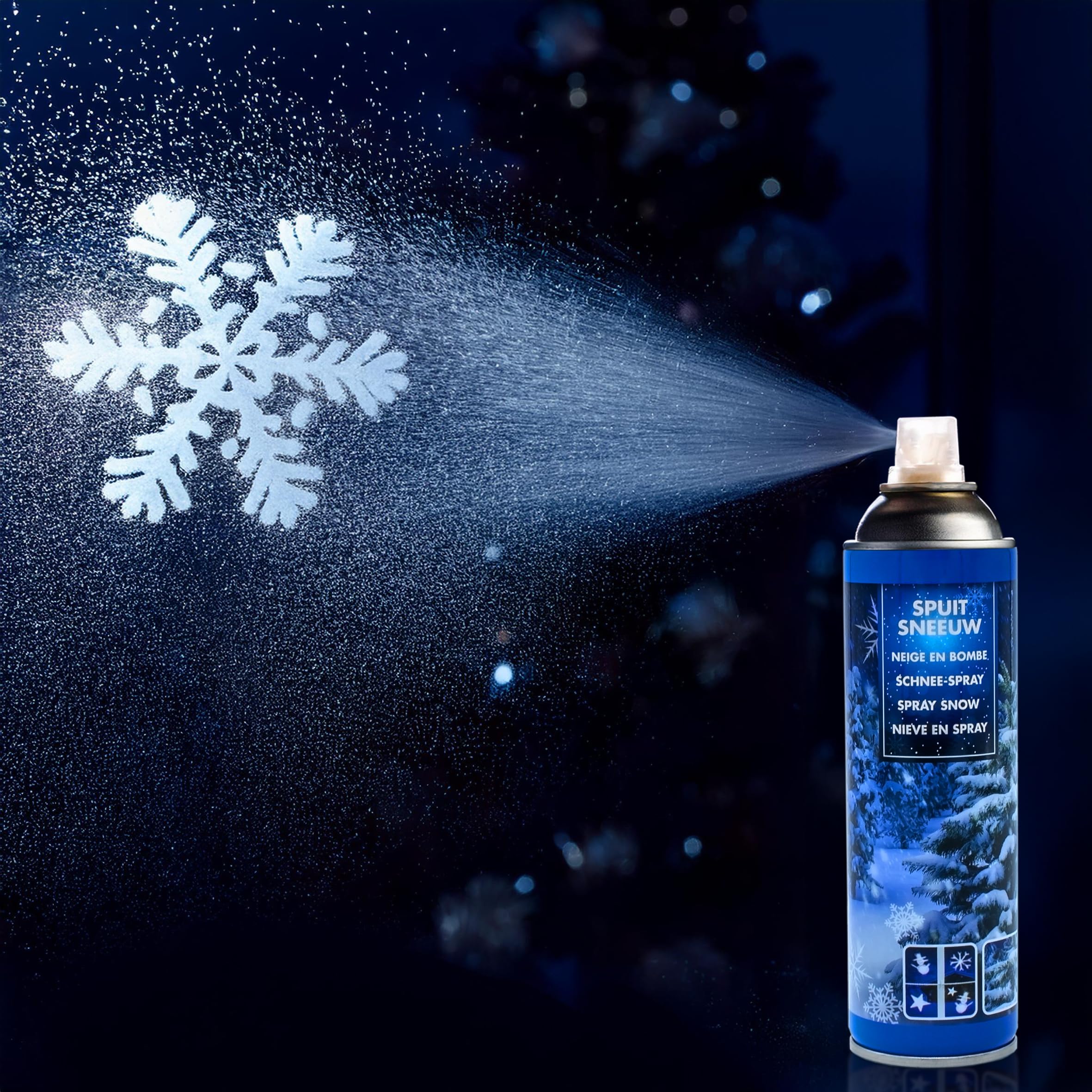 Spray Neige Artificielle 300 Ml – Effet Neige Facile Et Non Inflammable Pour Déco Noël