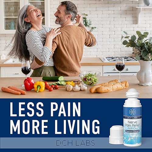 Miniatura 6 de DCH - Alivio del dolor nervioso roll-on con lidocaína y mentol de máxima resistencia, con árnica y aloe para aliviar los dedos de los pies, pies,