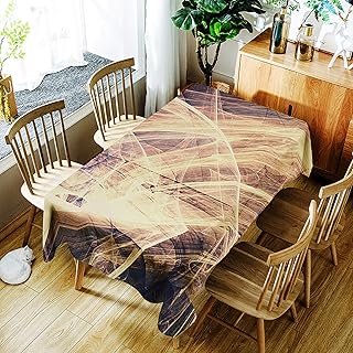 YUEMI Obrus Poliester Druk Cyfrowy Odporny Na Olej I Wodę Obrus Kuchenny Zmywalny Obrus Przeciwporostowy Nadaje Się Do Użytku Wewnątrz I Na Zewnątrz. 150x210cm