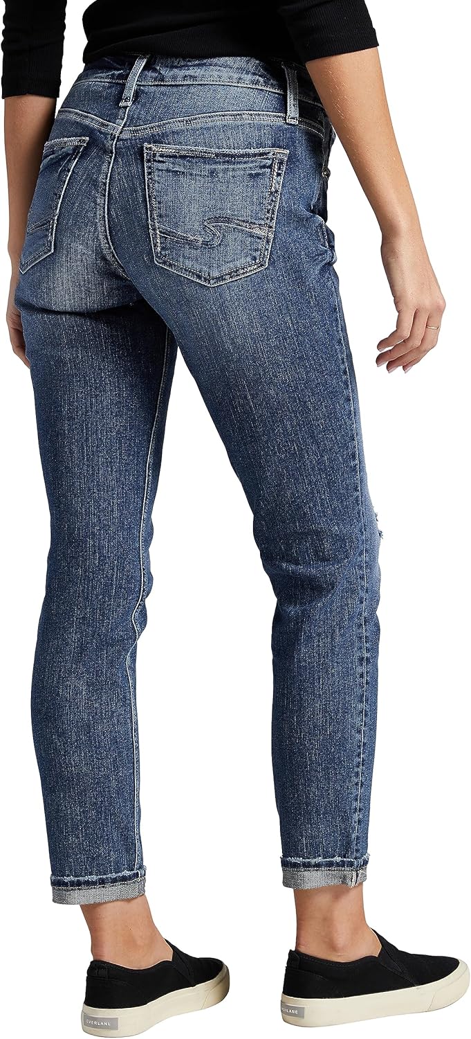 Silver Jeans-Womens Sam Relaxed Boyfriend Fit Jean